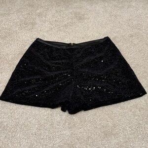 Sparkly Black Shorts Size M